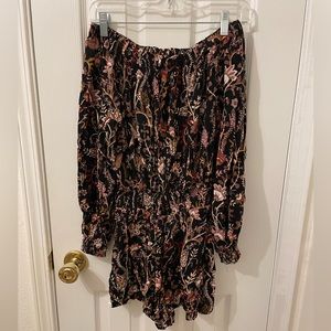 Free People off the shoulder romper, size XS